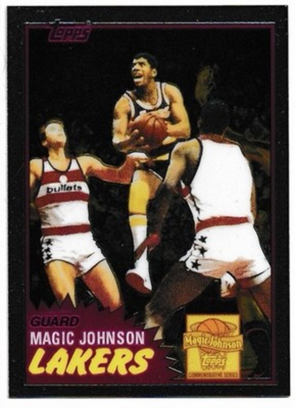 2000-01 Topps Chrome Reprint #3 of 7 Magic Johnson Lakers